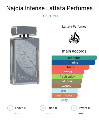 Najdia Intense Eau de Parfum 100ml Lattafa