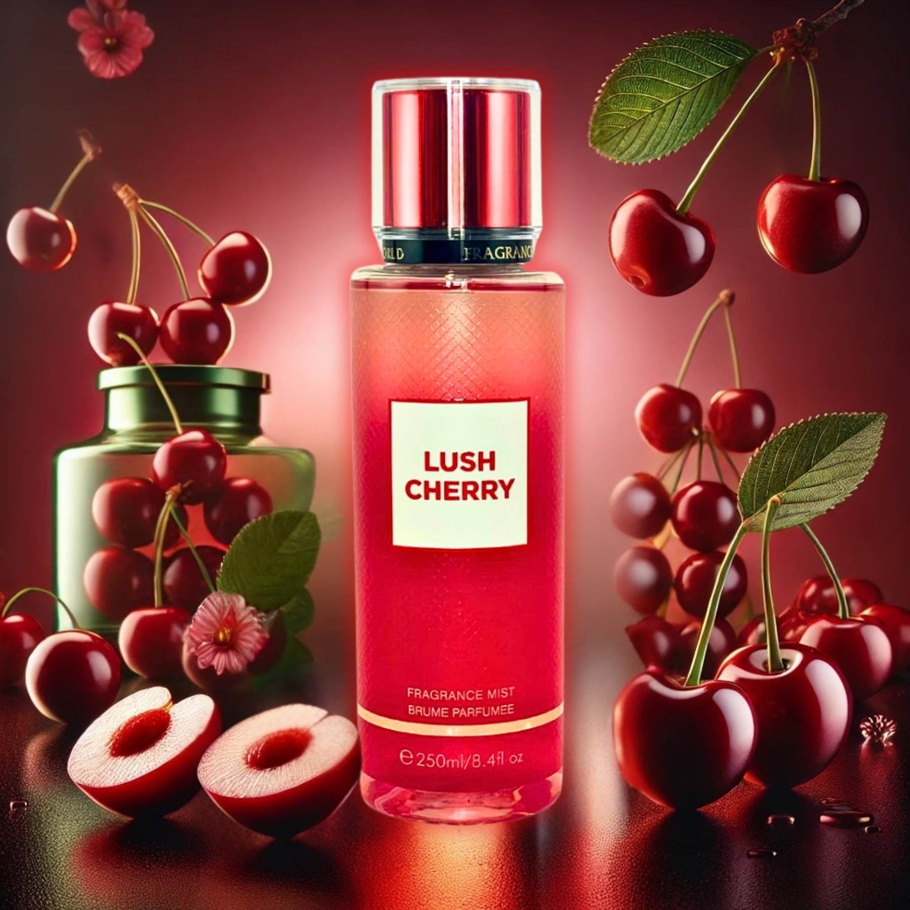 Lush Cherry Fragrance Body Mist 250ml Fragrance World