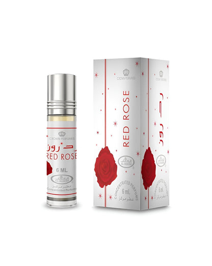 Red Rose Perfume Oil 6ml Al Rehab x6