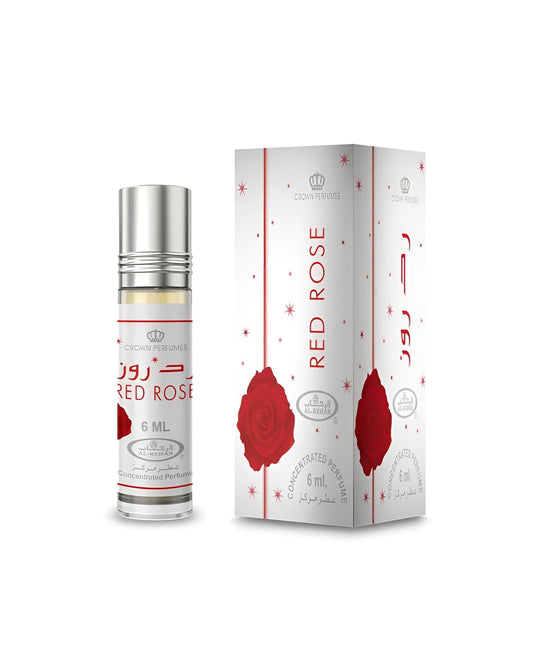 Red Rose Perfume Oil 6ml Al Rehab x6