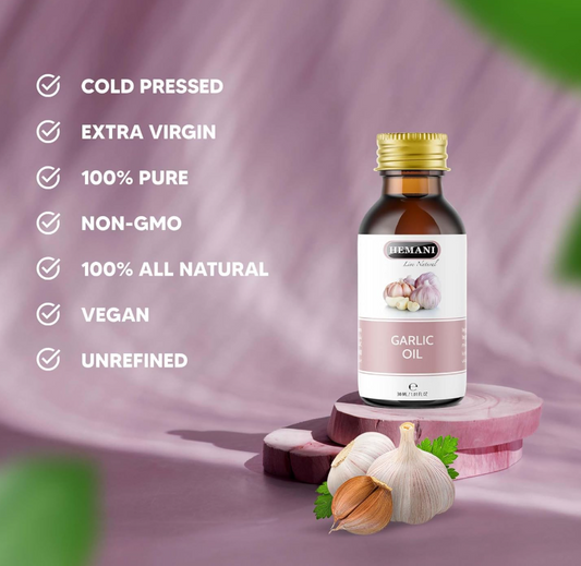 Hemani Garlic Oil 30ml Natural Herbal Oil for Hair & Skin Care x12