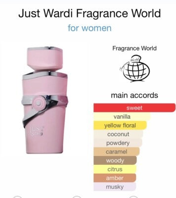Just Wardi Eau de Parfum 100ml Fragrance World