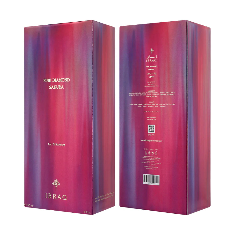 Pink Diamond Sakura Eau de Parfum 150ml Ibraheem Al Qurashi