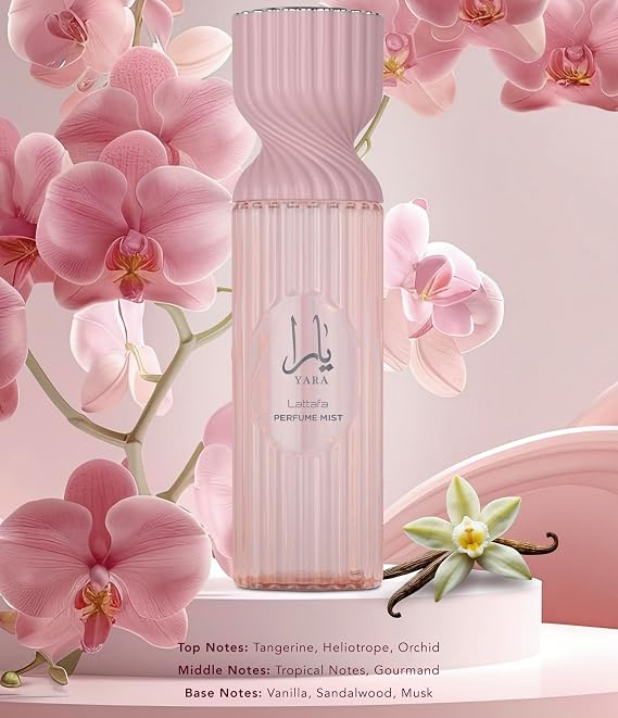 Yara Perfume Body Mist 250ml Tropical Creamy Sweet Fragrance Lattafa