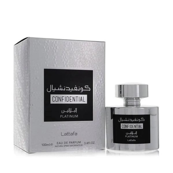 Lattafa Confidential Platinum Perfume 100ml EDP for Men