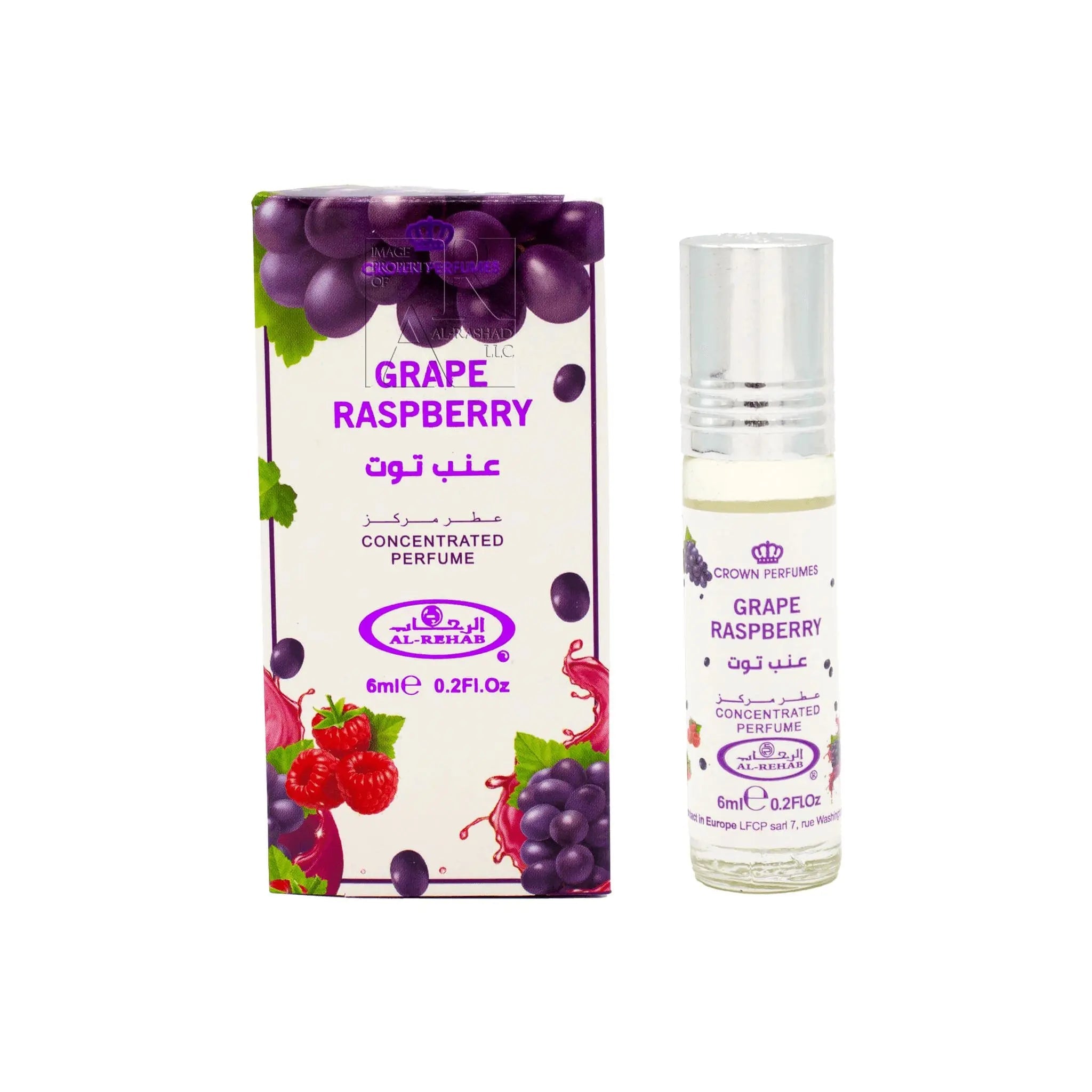 Image for Grape Raspberry Perfume Oil 6ml Al Rehab x6 Grape Raspberry Perfume Oil 6ml Al Rehab x6 - Image 1
