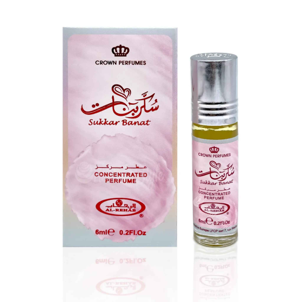 Sukkar Banat  Perfume Oil 6ml Al Rehab x6