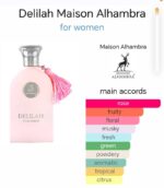 Delilah Pour Femme Eau de Parfum 100ml Maison Alhambra - Image 3