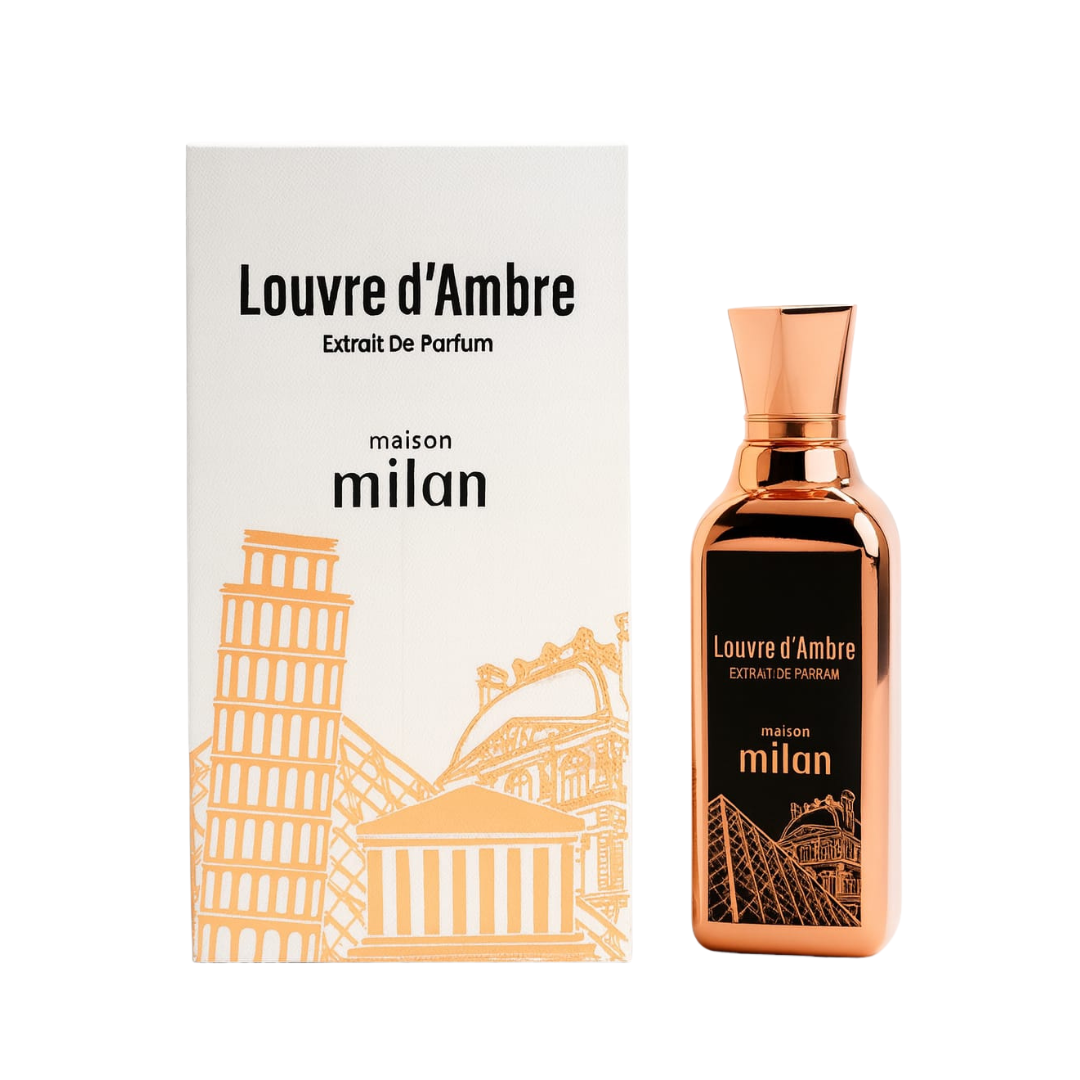 LOUVRE D'AMBRE MAISON MILAN 100ML Louvre D’Ambre 100ml EDP Maison Milan - Image 1