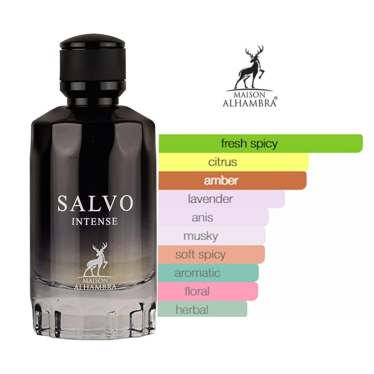 Salvo Intense Eau de Parfum 100ml – Maison Alhambra - Image 2