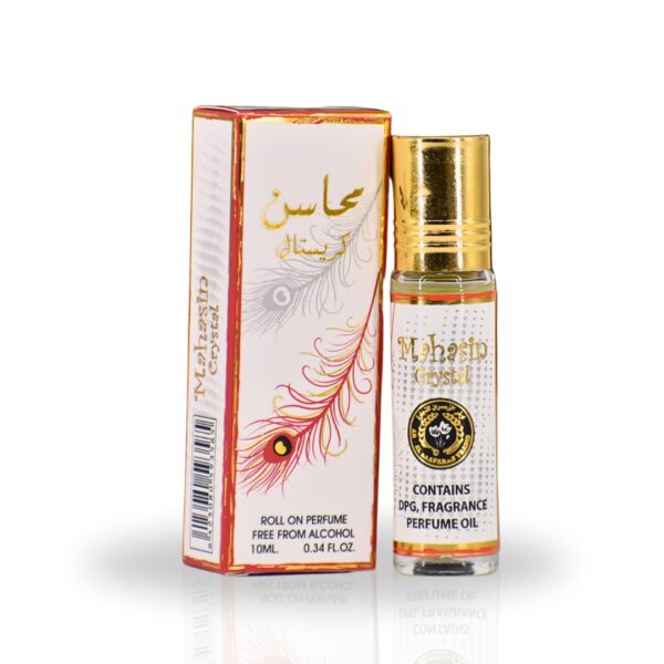 Mahasin Crystal Perfume Oil 10ml Ard Al Zaafaran X12